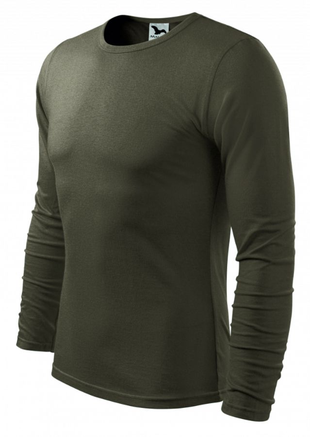 Pánské tričko dlouhý rukáv FIT-T LS 119 army vel. XL - Obrázek Pánské tričko dlouhý rukáv FIT-T LS 119 army vel. XL - Obrázek